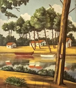 Cabanes de l'etang du Teich